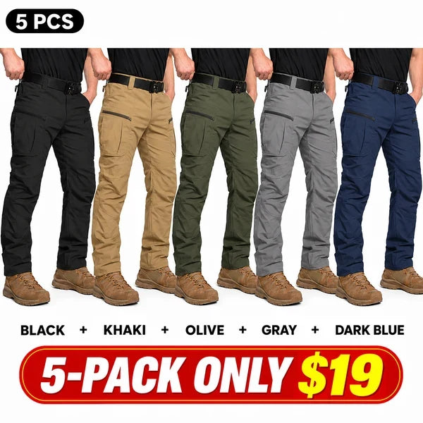 Men's Ripstop Water-Resistant Tactical Cargo Pants