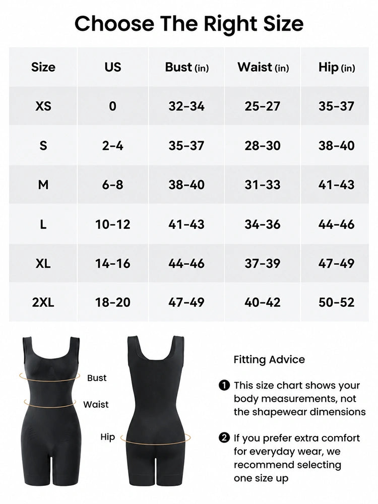 Back Pull Down Easy Bathroom Shaping Bodysuit I Tuimmy & Butt Contour Shapewear