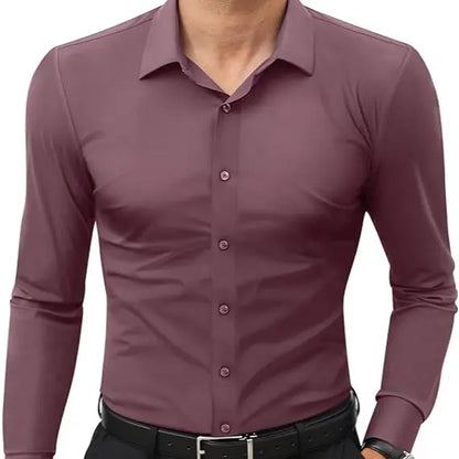 Men's Slim Fit Dress Shirt | Stretch Business Casual Button Down