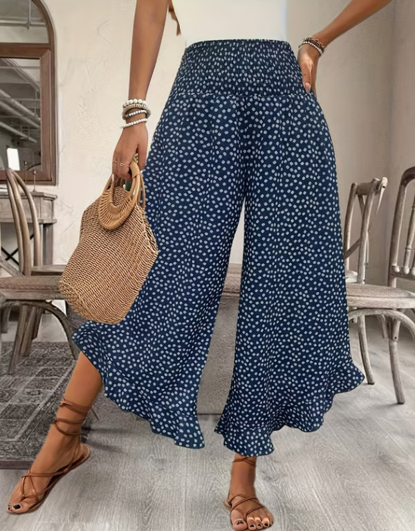 Women’s Flowy Wide-Leg Pants – High-Waisted, Lightweight & Comfortable