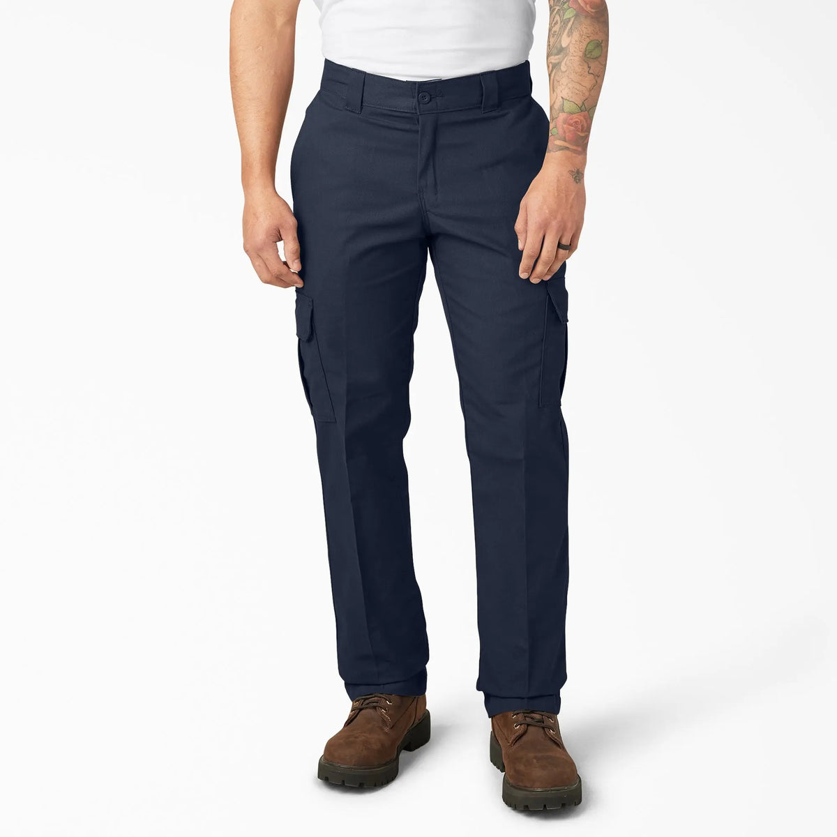 Men’s FLEX Regular Fit Cargo Work Pants – Stretch Comfort, Straight Leg & Expandable Pockets