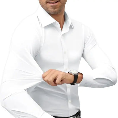 Men's Slim Fit Dress Shirt | Stretch Business Casual Button Down