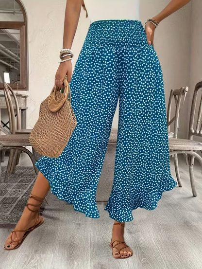 Women’s Flowy Wide-Leg Pants – High-Waisted, Lightweight & Comfortable