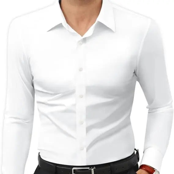 Men's Slim Fit Dress Shirt | Stretch Business Casual Button Down