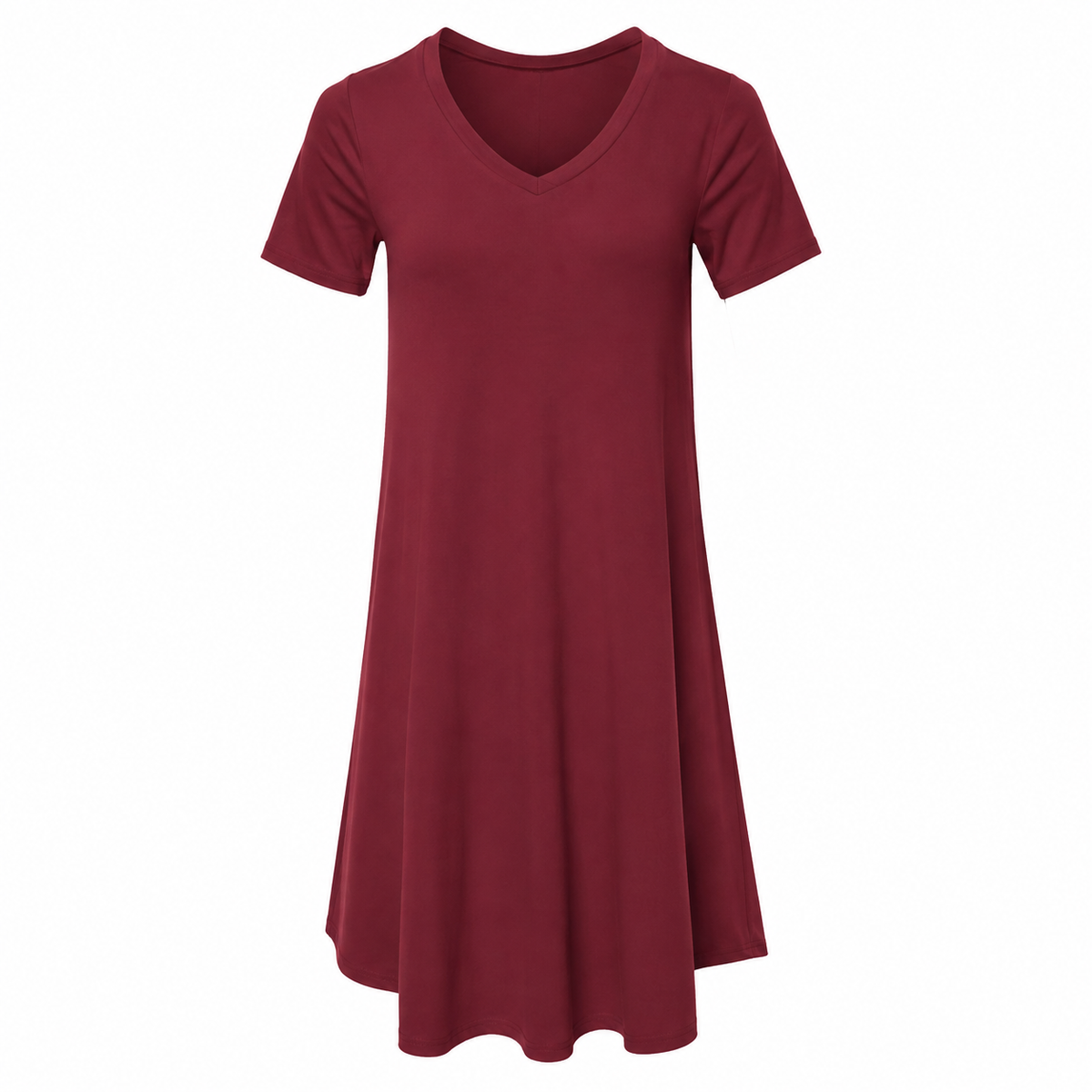 Women's Casual T-Shirt Loungewear Dresses with Pockets, Clothing Short Sleeves Pajama Dress