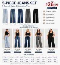 5-PIECE JEANS SET