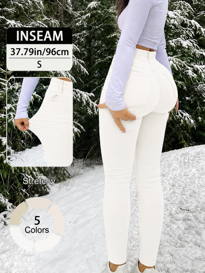 Women's High Waisted Skinny Jeans – Stretch Butt Lifting Slim Fit Denim Pants for Everyday Wear