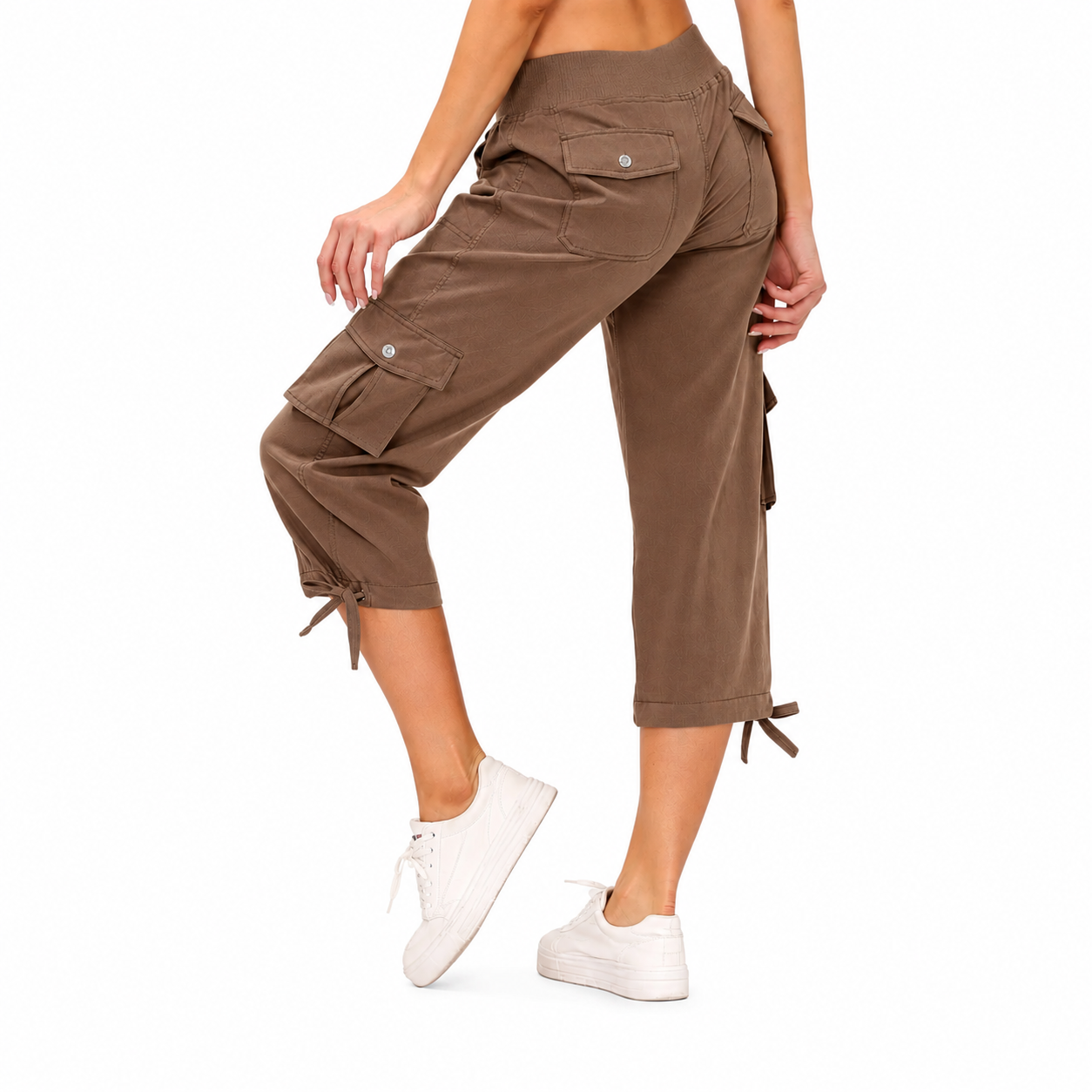 Women's Lightweight Cargo Capri Pants with Pockets – Comfy Casual & Outdoor Pants