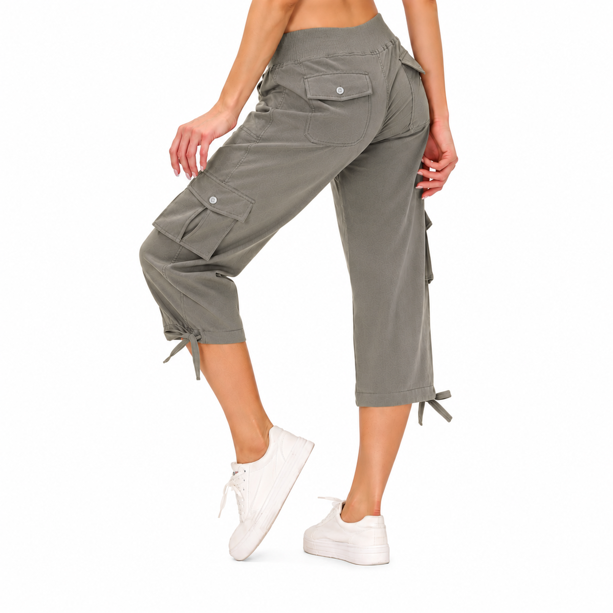 Women's Lightweight Cargo Capri Pants with Pockets – Comfy Casual & Outdoor Pants