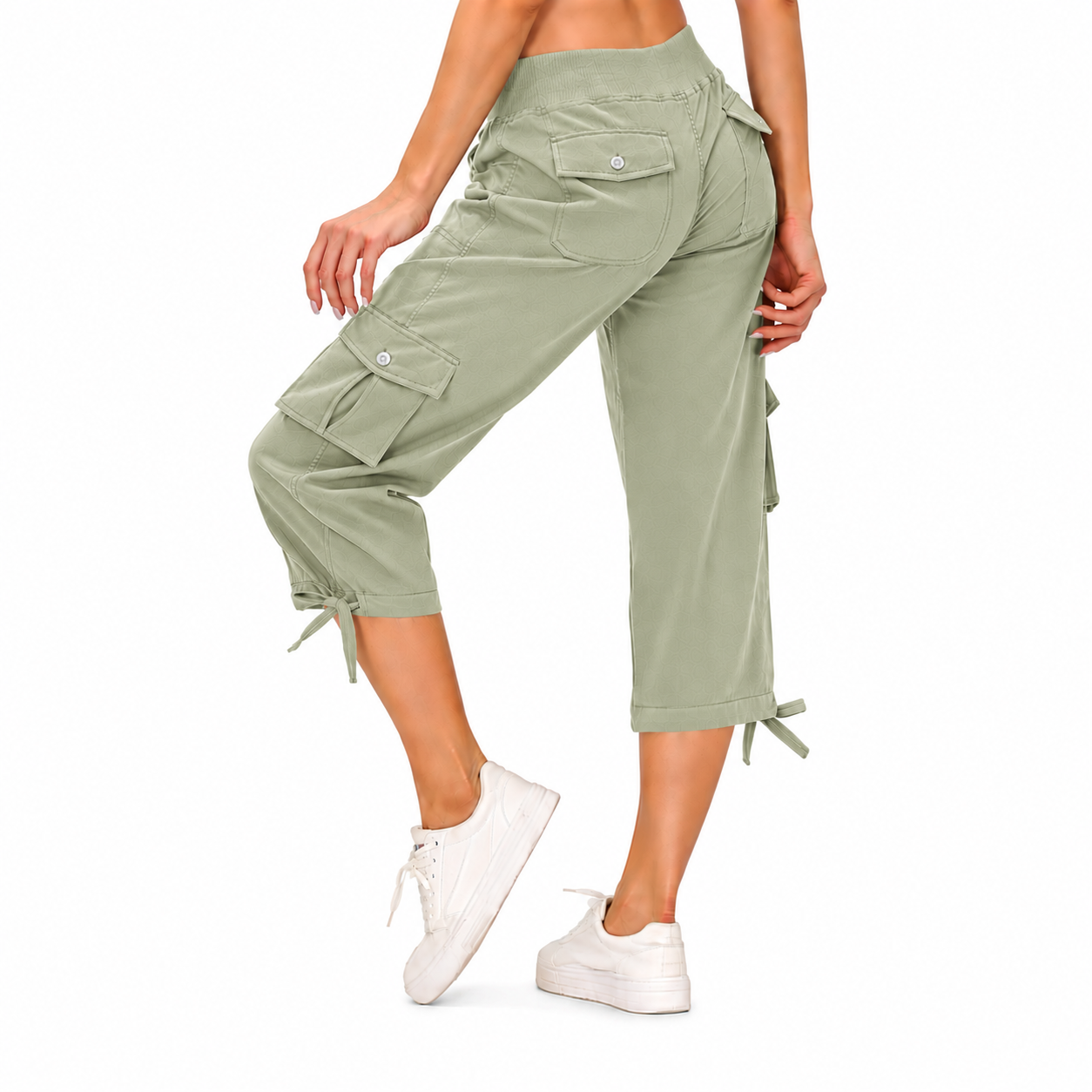 Women's Lightweight Cargo Capri Pants with Pockets – Comfy Casual & Outdoor Pants
