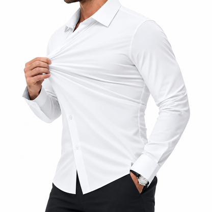 Men's Slim Fit Dress Shirt | Stretch Business Casual Button Down