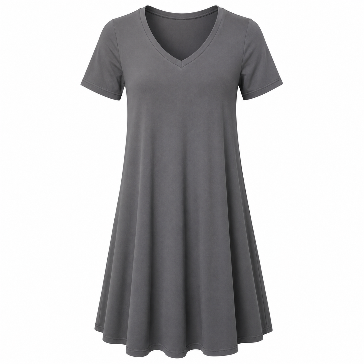 Women's Casual T-Shirt Loungewear Dresses with Pockets, Clothing Short Sleeves Pajama Dress