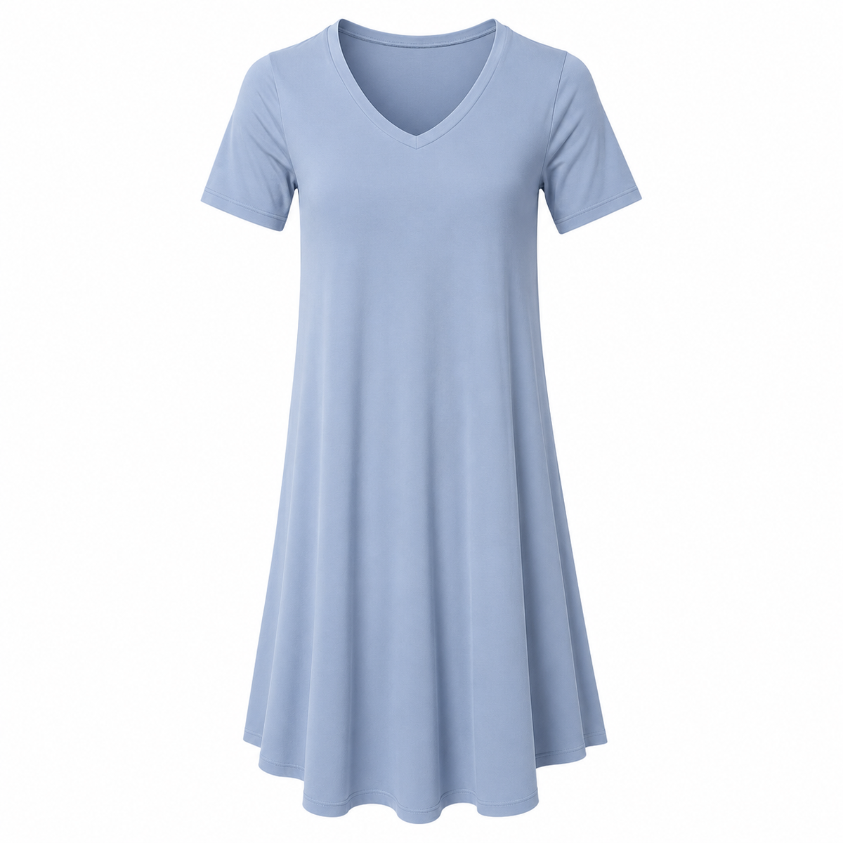 Women's Casual T-Shirt Loungewear Dresses with Pockets, Clothing Short Sleeves Pajama Dress