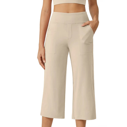 Women’s Capri Yoga Pants Soft Stretch Lightweight High Waist Leggings for Summer Casual Daily Wear Lounge Pants